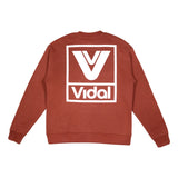 Vidal Stacked Logo Crewneck - Clay