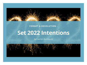 Set Intentions– NOT Resolutions for 2022!