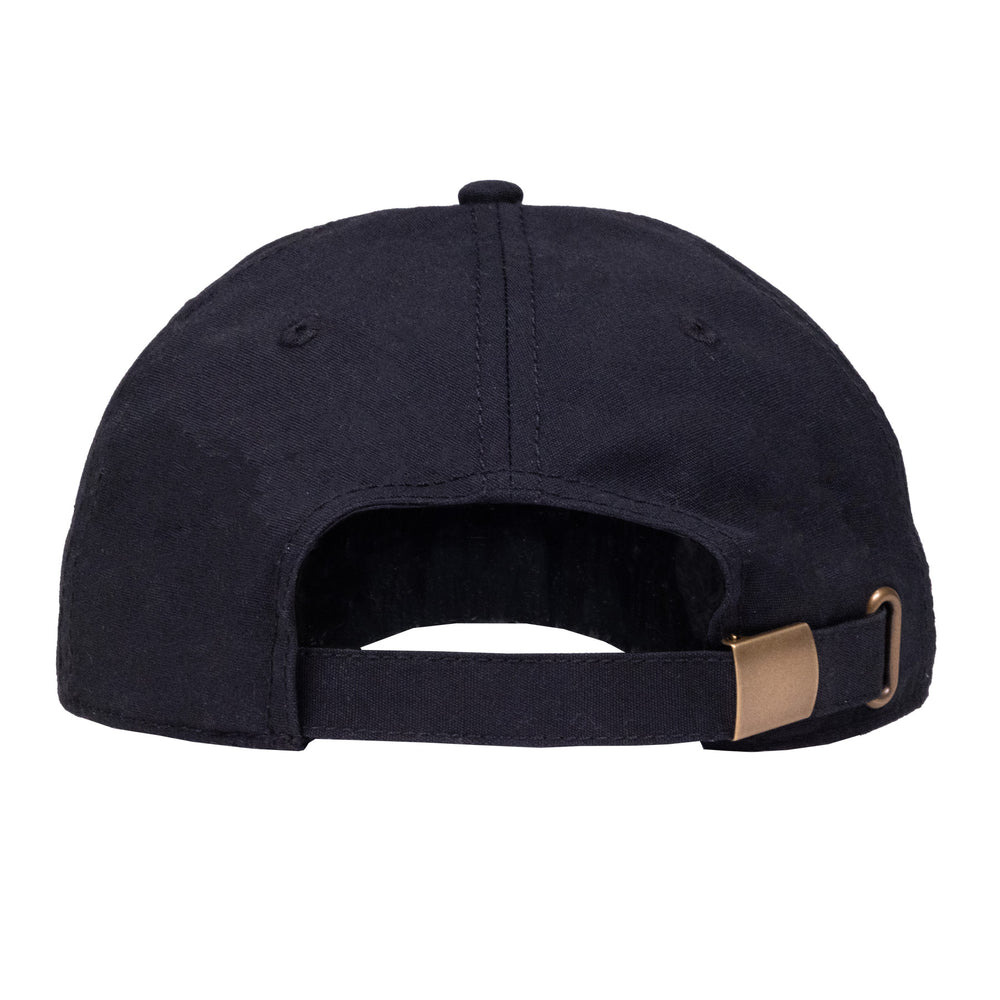 Vidal Stacked Logo Five Panel Cap - Black
