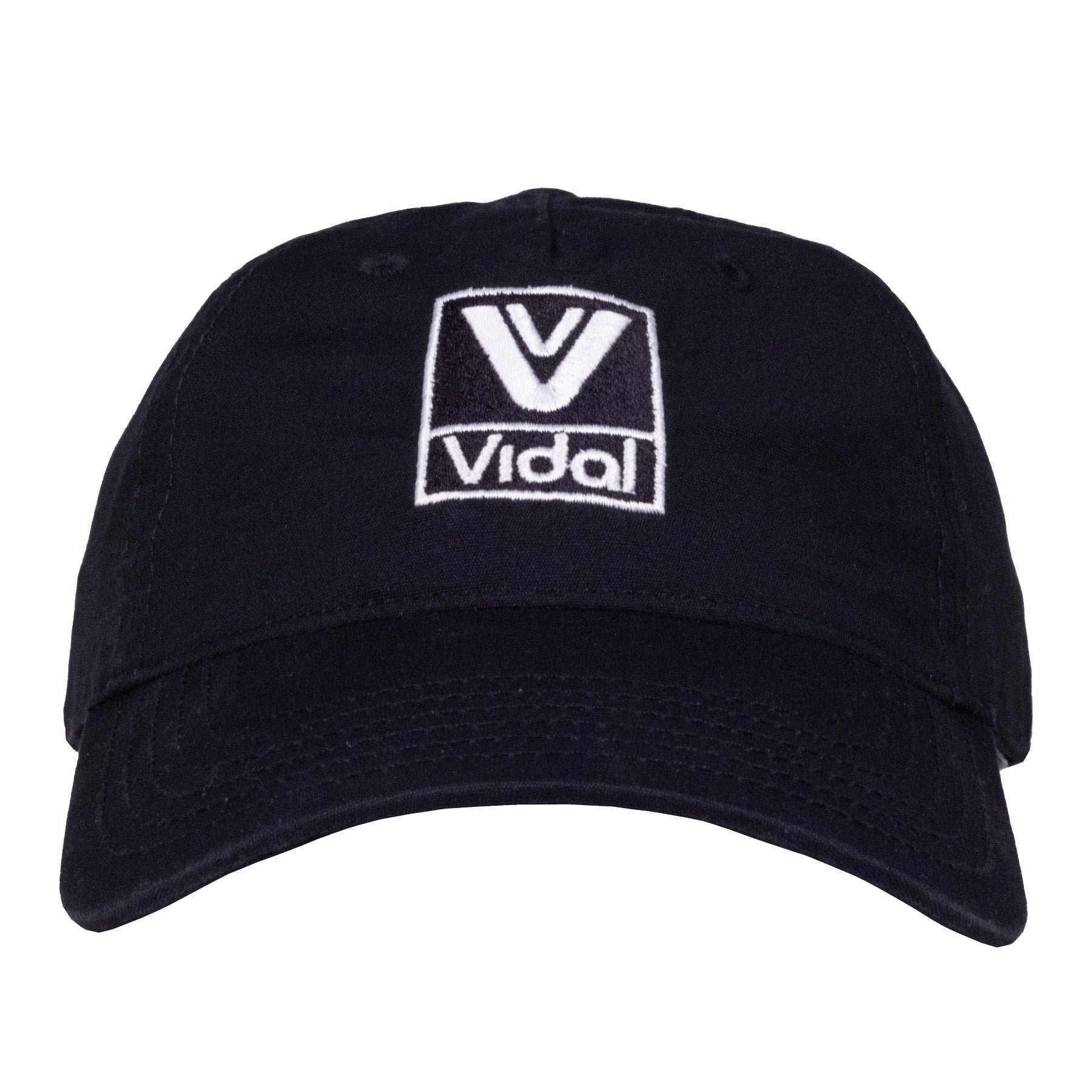 Vidal Stacked Logo Five Panel Cap - Black – Vidal Coaching