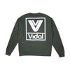 Vidal Stacked Logo Crewneck - Cypress