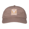 Vidal Stacked Logo Five Panel Cap - Sand